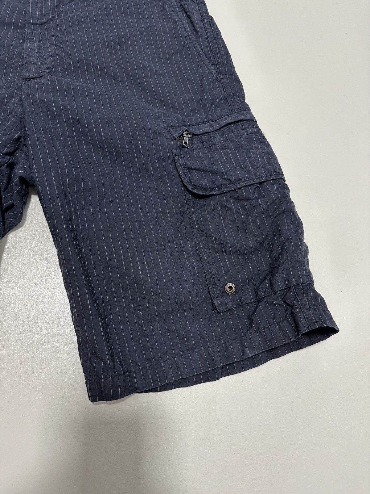 Paul & Shark Paul Shark Shorts Cotton Striped Naby Blue Riri Size 32 Size US 32 / EU 48 - 4 Thumbnail