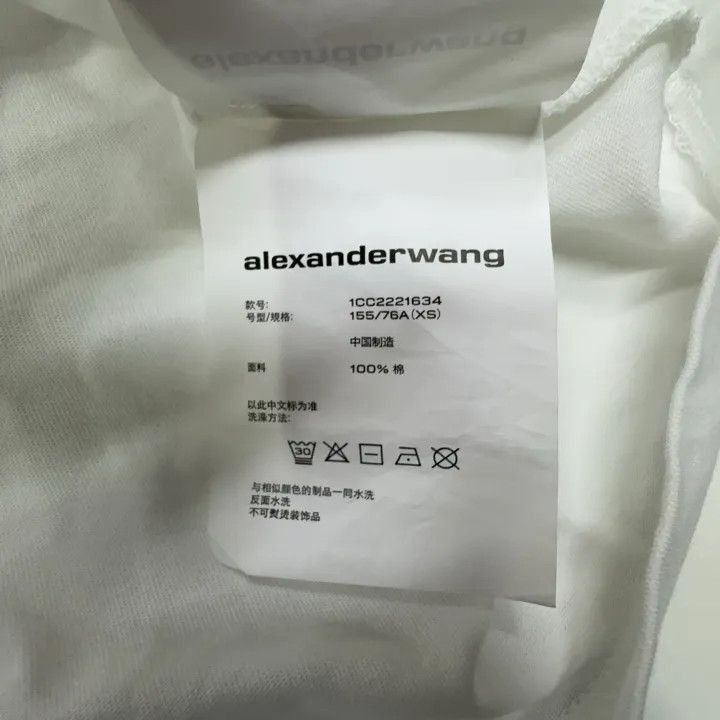 Alexander Wang Alexander Wang White Graphic Short Sleeve T-Shirt - Size XS / US 0-2 / IT 36-38 - 5 Thumbnail