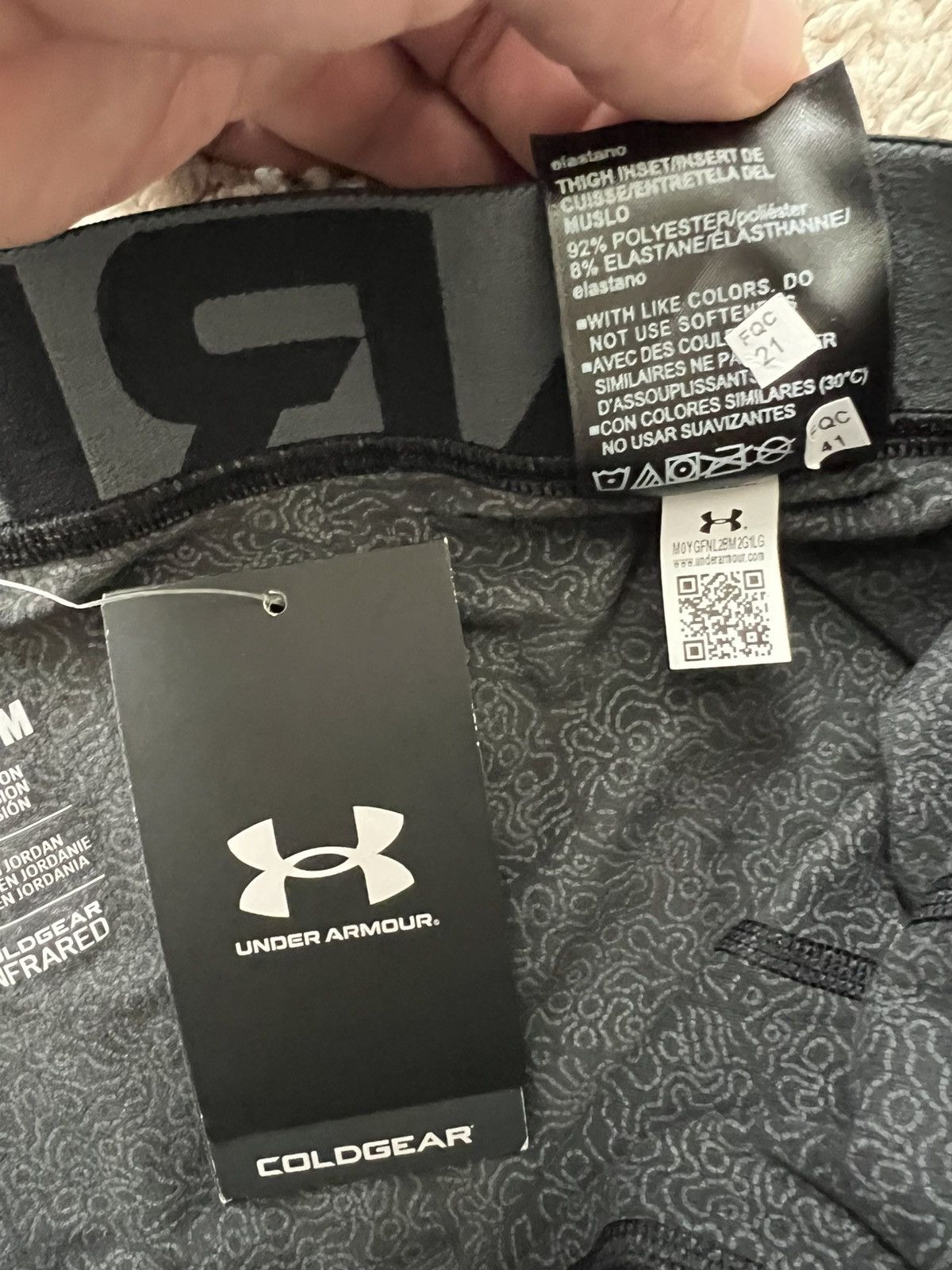 Under Armour Under Armour Leggings ColdGear Infrared Printed Size US 30 / EU 46 - 9 Thumbnail