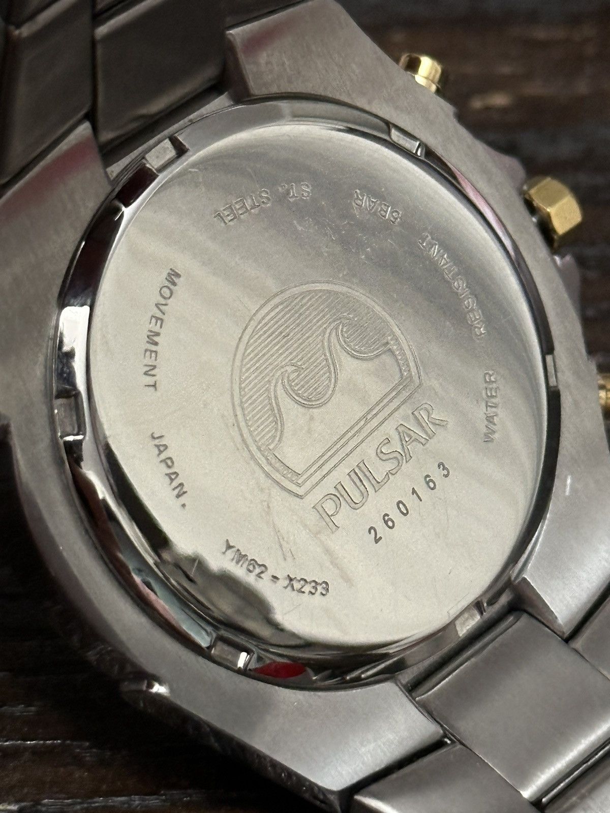 Seiko 2012 Seiko Pulsar “Two-Tone” Chronograph 12 Corner Watch Size ONE SIZE - 7 Thumbnail