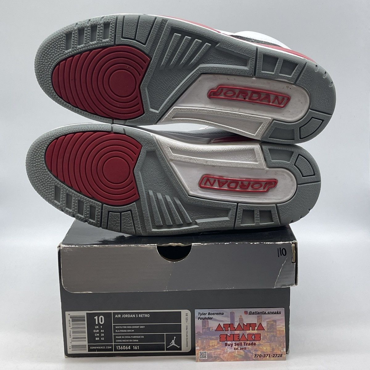 Jordan Brand Air Jordan 3 fire red Size US 10 / EU 43 - 7 Thumbnail