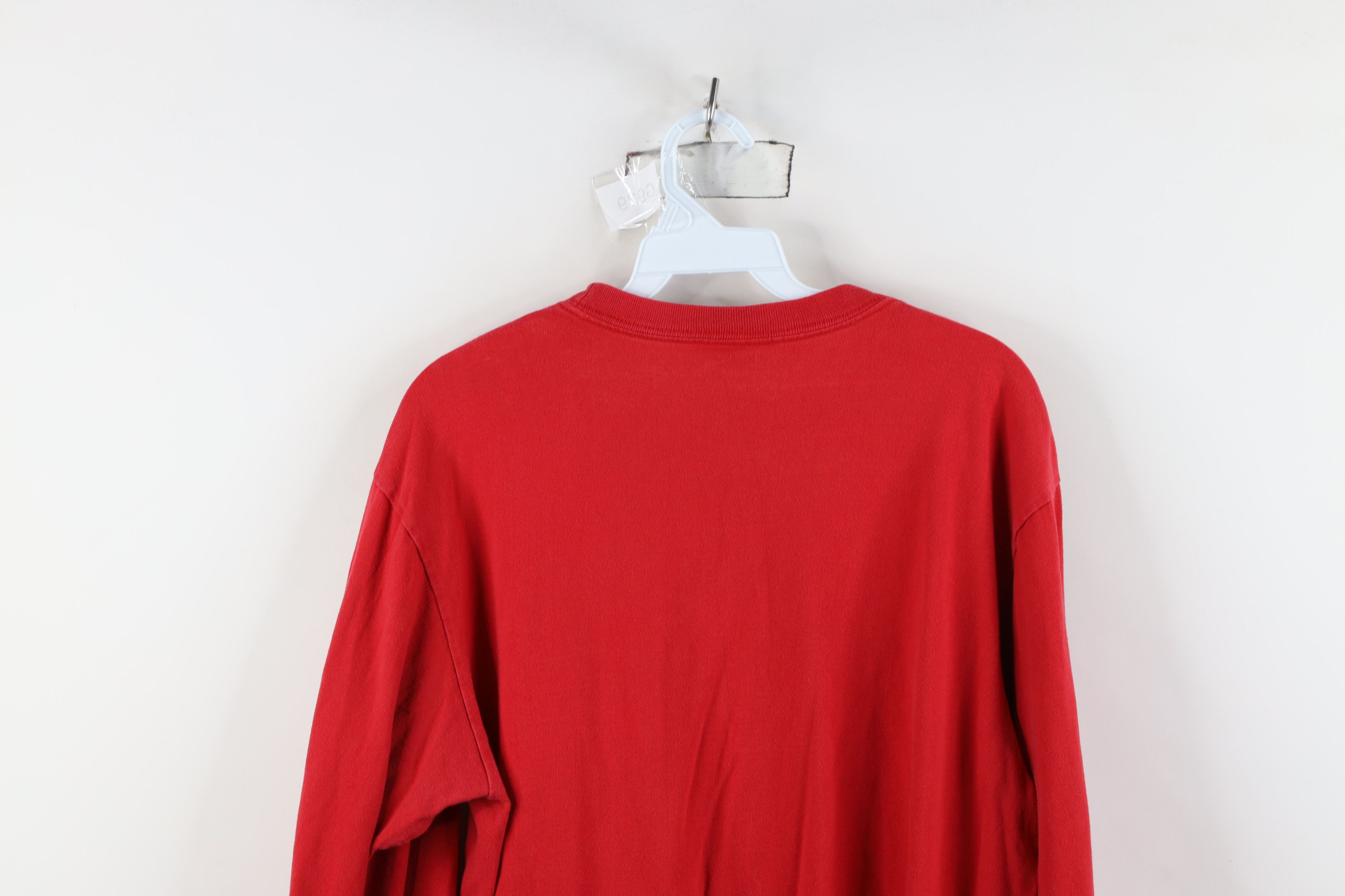 Vintage Vintage 90s Ohio State University Long Sleeve T-Shirt Red Size US L / EU 52-54 / 3 - 11 Thumbnail