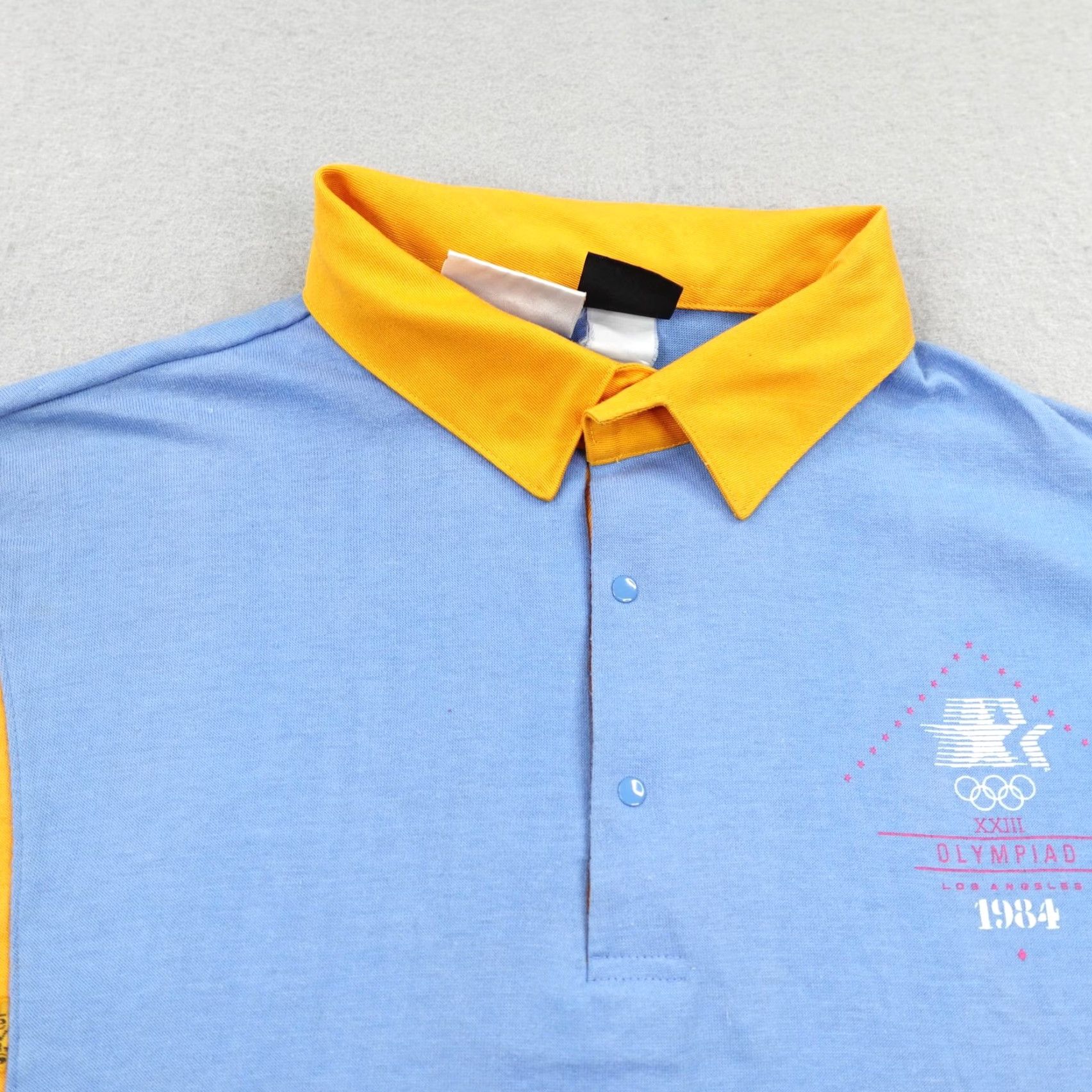 Levi's Vintage Levi's Polo Shirt Mens Large Blue Gold 1984 Olympics Staff Uniform 80s Polo Shirt Mens Large Blue Gold 1984 Olympics Staff Uniform Size US L / EU 52-54 / 3 - 2 Thumbnail