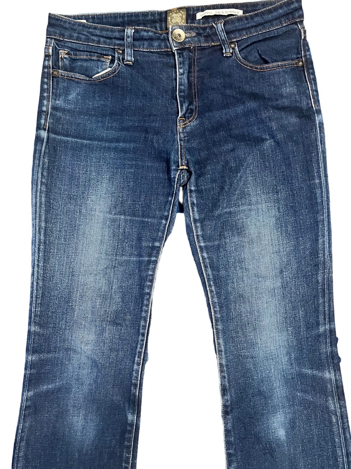 Japanese Brand × Vintage Back Number Flare Bootcut Jeans Size US 31 - 2 Thumbnail