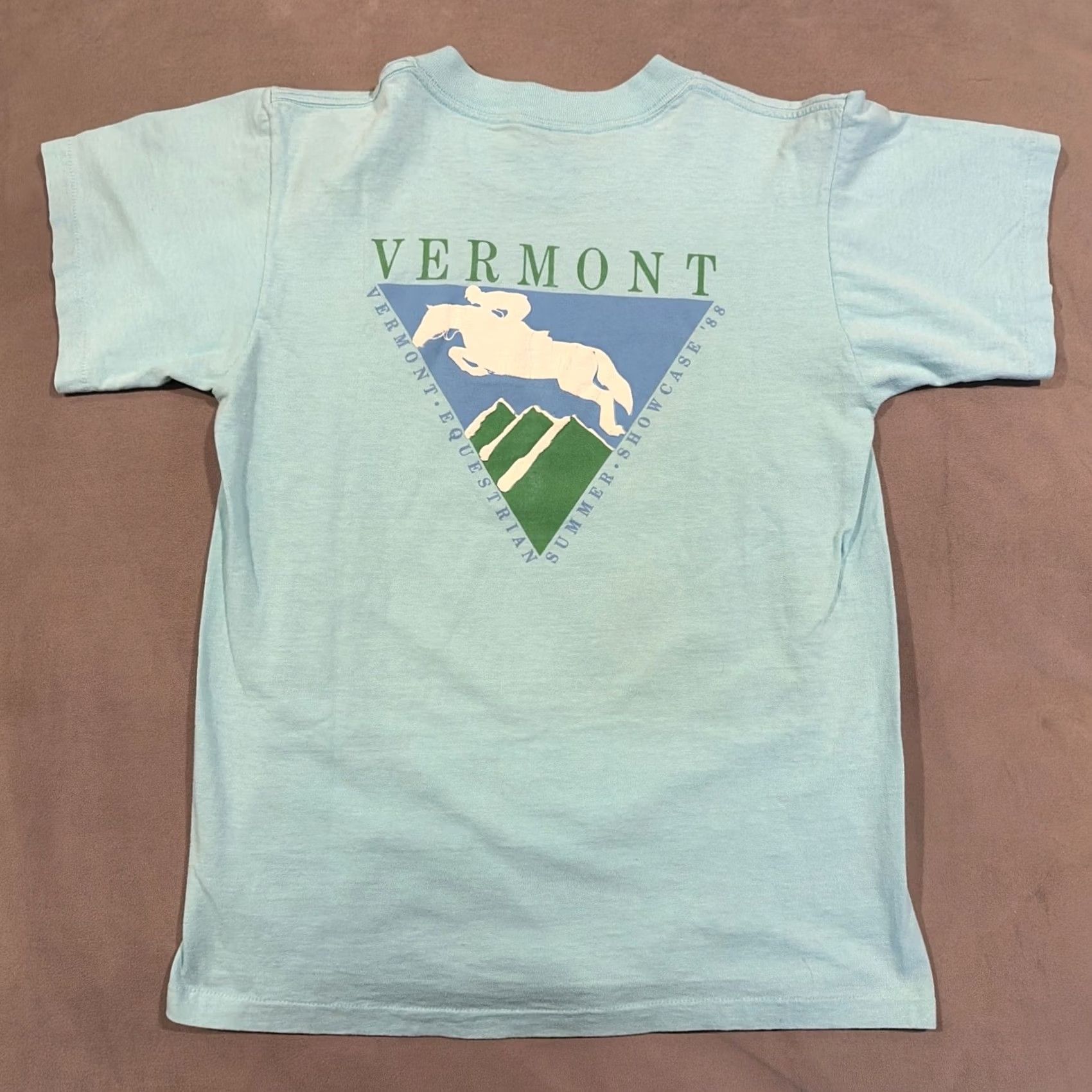 Vintage VINTAGE Oneida T Shirt Killington Vermont Equestrian Summer Showcase 1988 Medium Blue Mens M Shirt Size US M / EU 48-50 / 2 - 4 Thumbnail