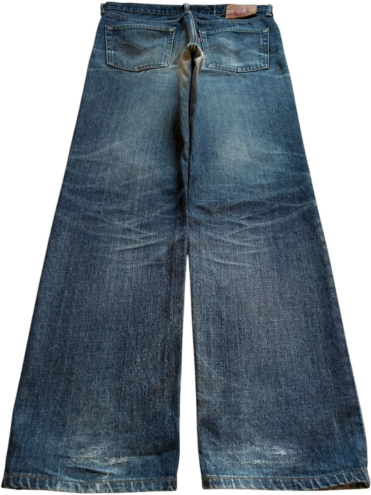 Levi's Vintage 90s Levis 533 Mud Wash Distressed Loose Baggy Jeans Size US 35 - 2 Thumbnail