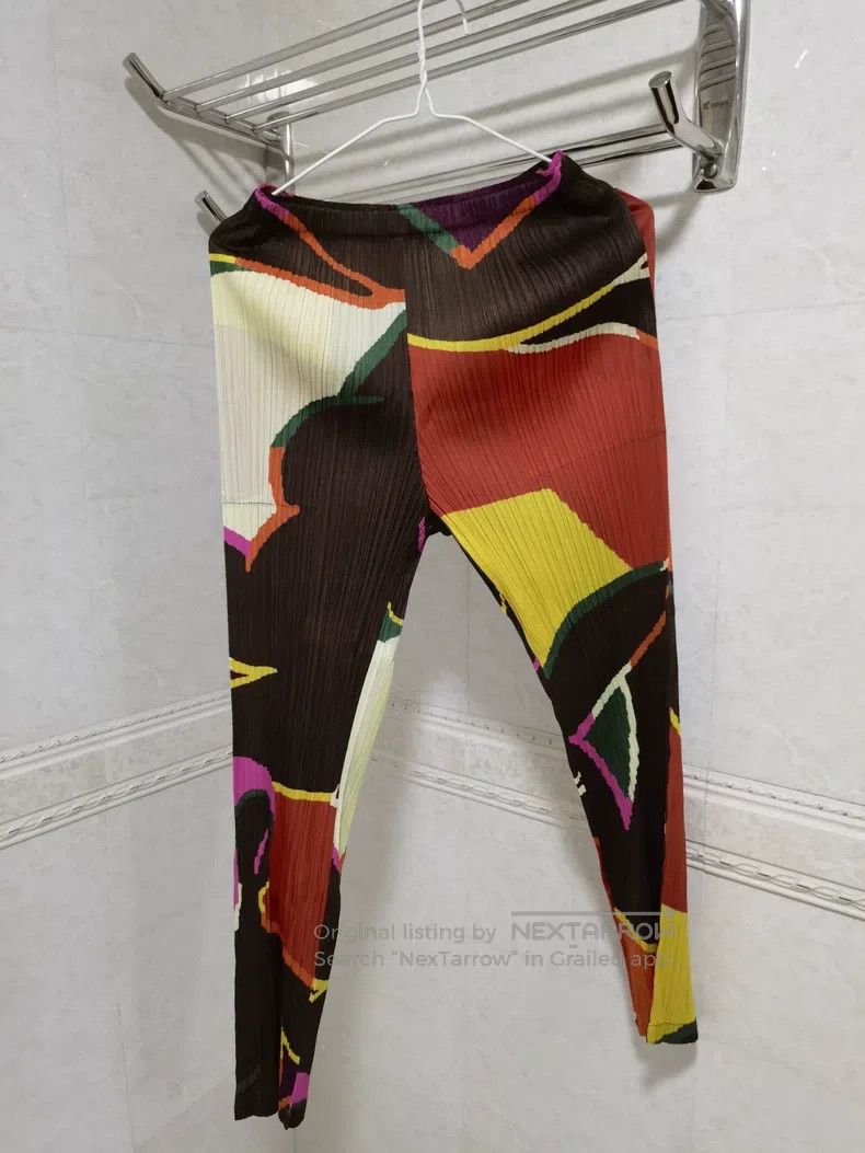 Issey Miyake Issey Miyake size:2 Brown Slim-fit Trousers Size 22" - 2 Thumbnail