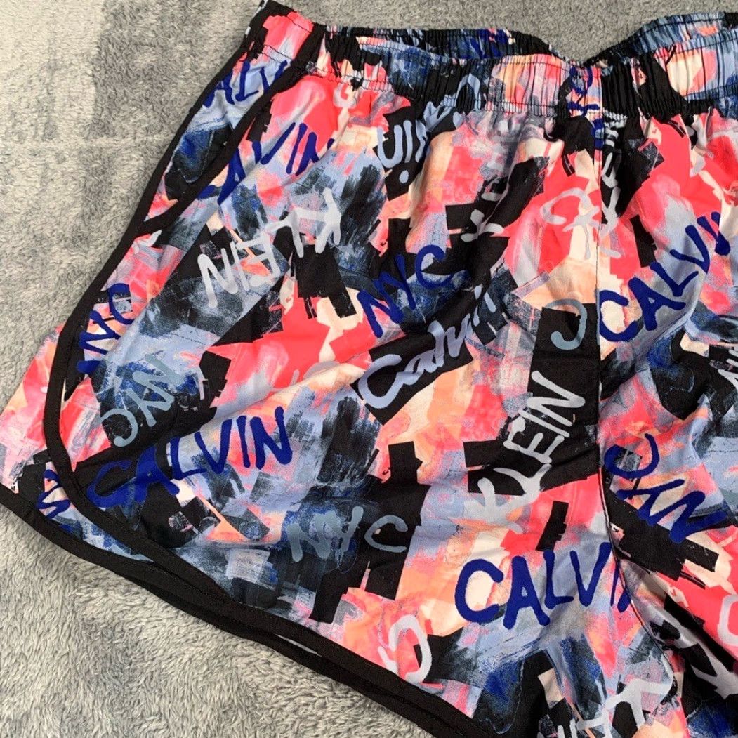 Calvin Klein Calvin Klein Women's Athletic Shorts Pink Black 3XL Plus Athletic Womens Size 40" / US 18 - 2 Thumbnail