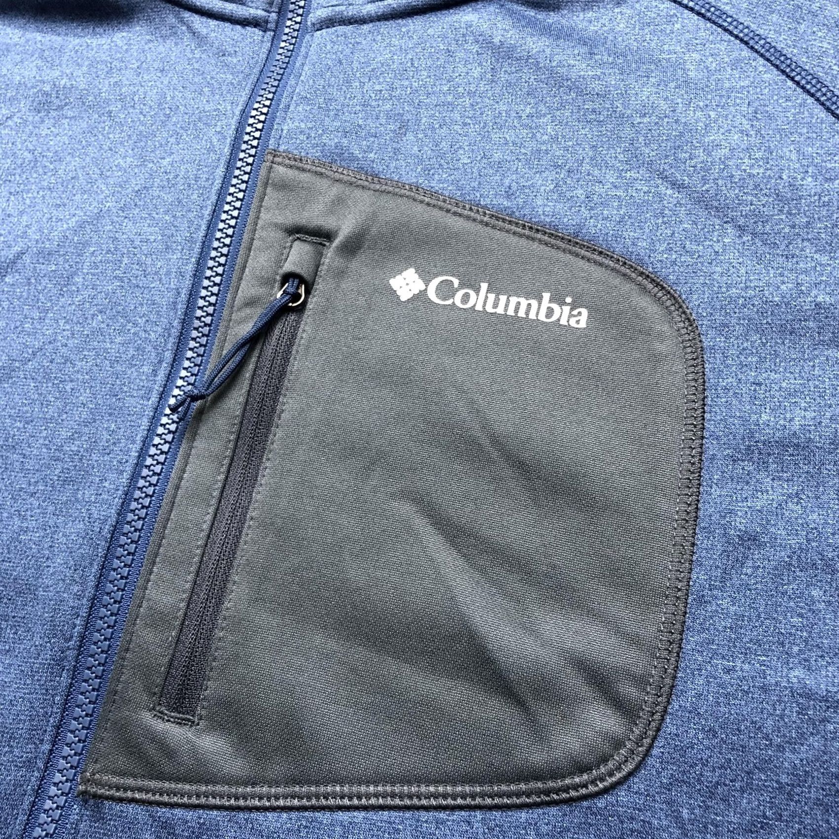 Vintage Columbia Jacket Mens 2XL Blue Softshell Full Zip Interchange Pockets Outdoor Size US XXL / EU 58 / 5 - 4 Thumbnail