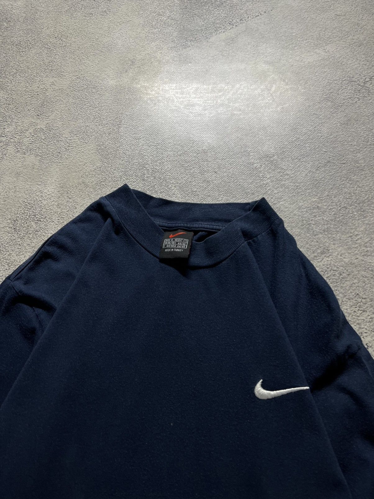 Nike × Vintage Vintage Y2k Nike 💙 Mini Swoosh Long Sleeve 90’s Size US S / EU 44-46 / 1 - 7 Thumbnail