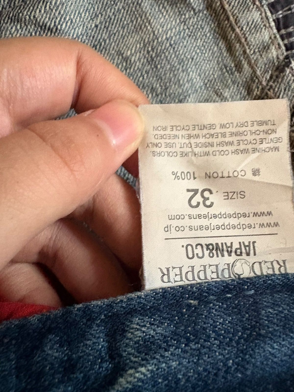 Japanese Brand Vintage Japanese Brand Mud Wash Patch Distressed Baggy Jeans Size US 34 / EU 50 - 10 Thumbnail