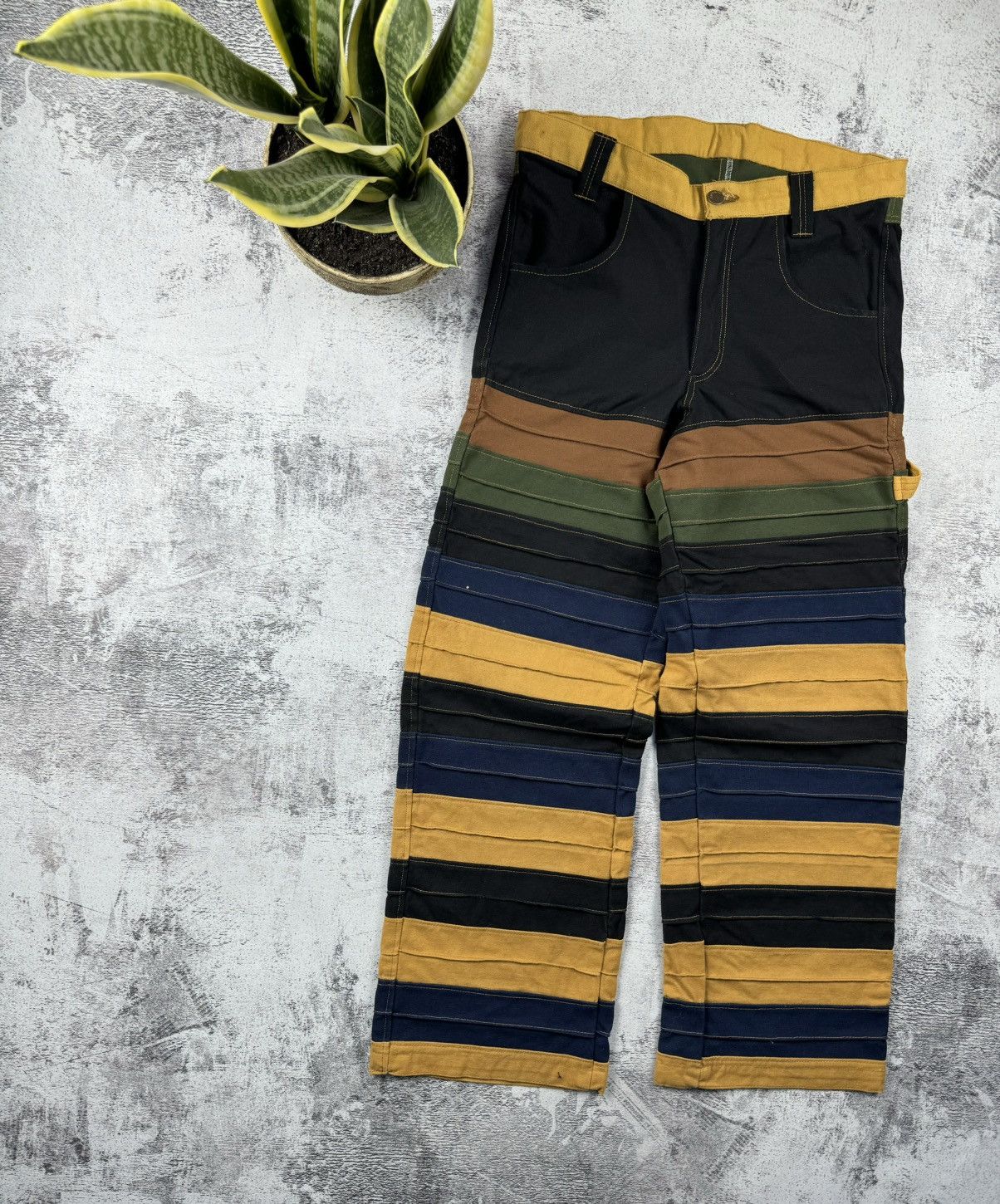 Carhartt Vintage 90S Striped Distressed Carpenter Carhartt Jeans Size US 30 / EU 46 - 13 Thumbnail