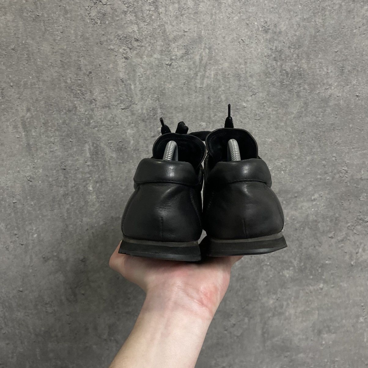 Prada 2000s Prada Black Leather Sneakers Size US 6.5 / EU 39-40 - 7 Thumbnail