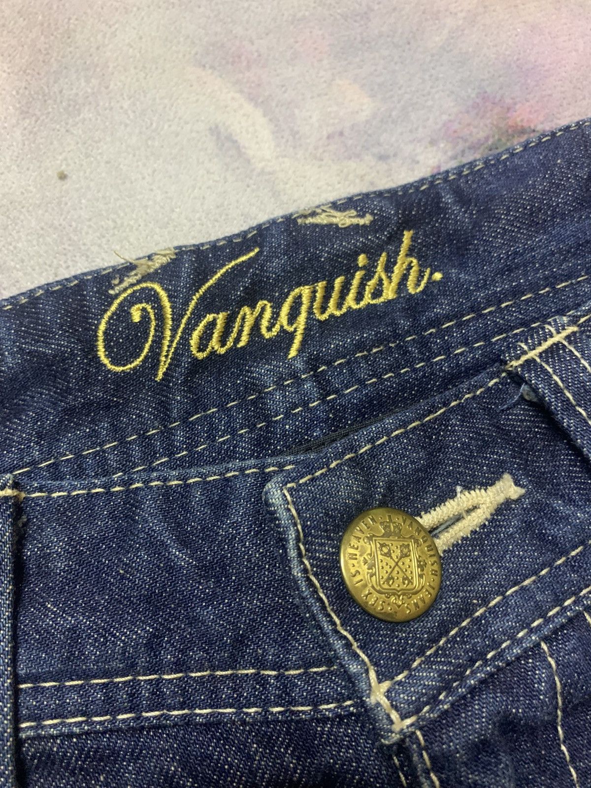 Vanquish Gimmick Flare Vanquish Gold Washed Denim Size US 30 / EU 46 - 6 Thumbnail