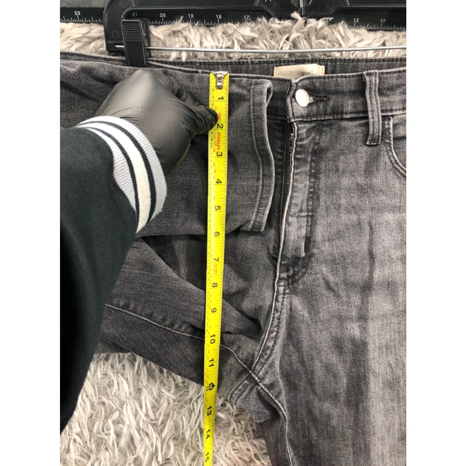 Vintage Universal Thread High Rise Skinny Jeans Womens Size 14 Gray Medium Wash Size 36" / US 14 / IT 50 - 4 Thumbnail