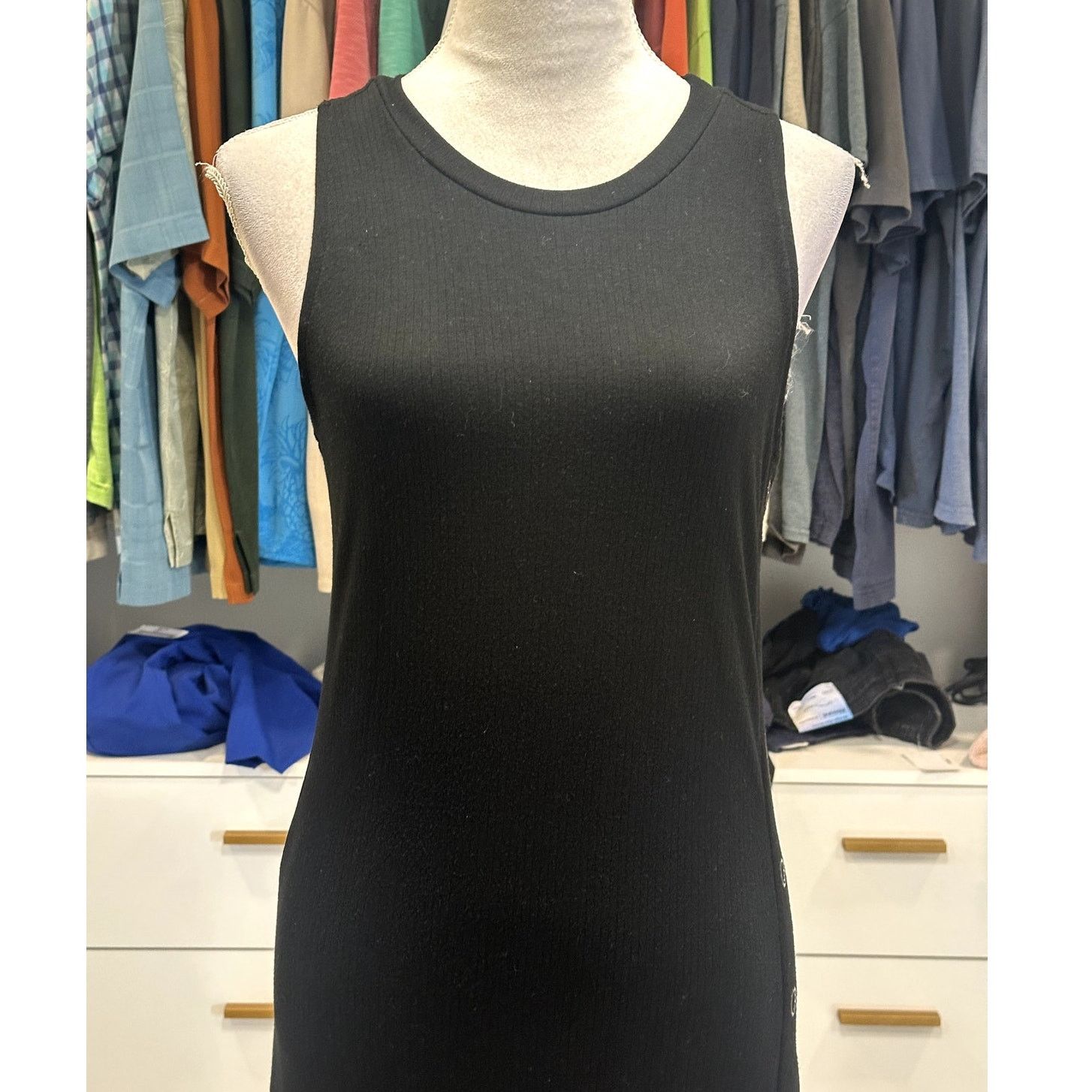 Steve Madden Steve Madden Womens Black Sleeveless Racerback Midi Dress M Size M / US 6-8 / IT 42-44 - 2 Thumbnail