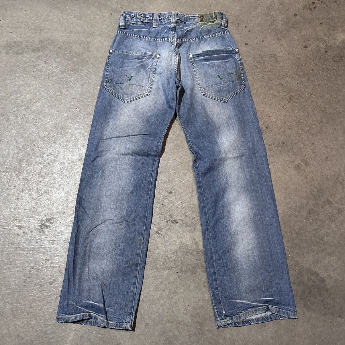 G-Star G star raw might wash distressed denim jeans Size US 31 - 2 Thumbnail