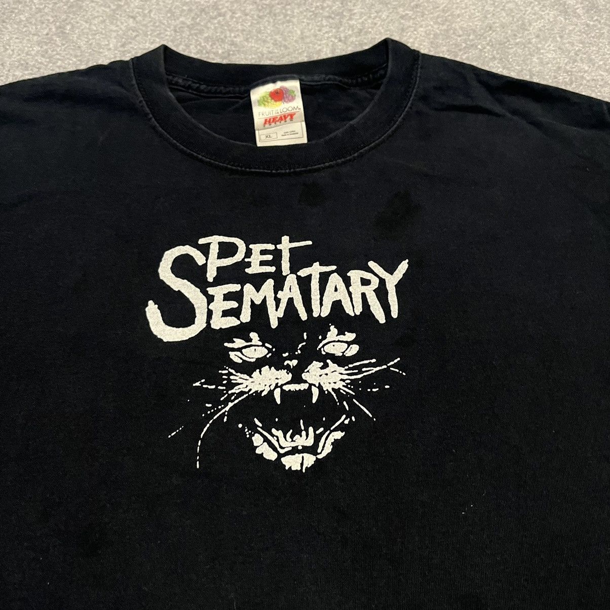 Vintage Vintage 1990s Pet Sematary Black Cat Movie Horror Movie Tee ...