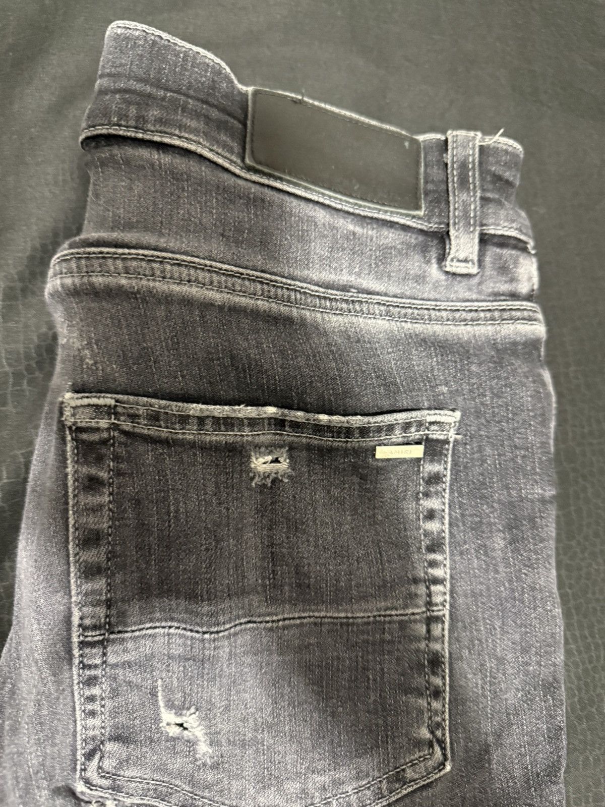 Amiri Black wash grey amiri bandana patches Size US 32 / EU 48 - 4 Thumbnail