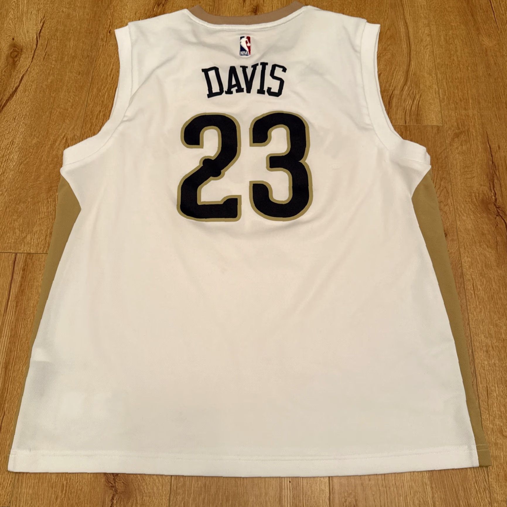 Adidas Adidas Jersey Tank Men L White New Orleans Pelicans #23 Anthony Davis Mens Large Tank Activewear Jersey Size US L / EU 52-54 / 3 - 6 Thumbnail