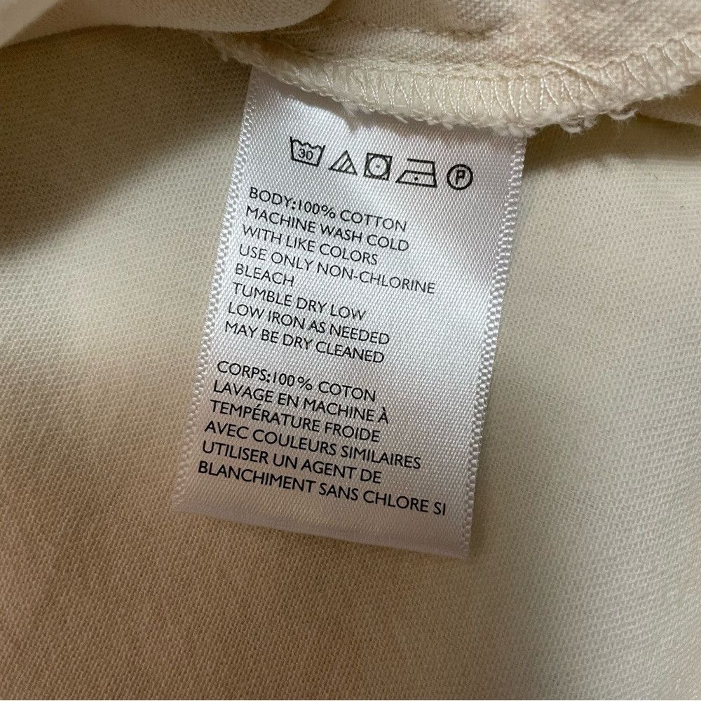 Bdg BDG Everly Dolman 3/4 Sleeve Cotton Denim White Mini Dress Size L / US 10 / IT 46 - 8 Thumbnail