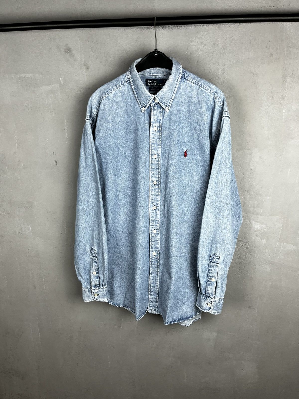 Polo Ralph Lauren Ralph Lauren button shirt denim vintage Rare ! Size US XL / EU 56 / 4 - 5 Thumbnail