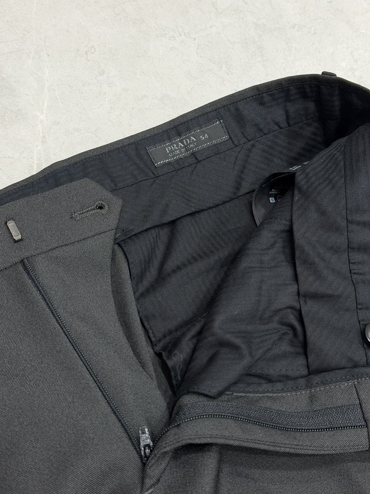 Prada PRADA FW 2008 Gray Wide Trousers Pants Nylon Wool Runway Size US 34 / EU 50 - 6 Thumbnail
