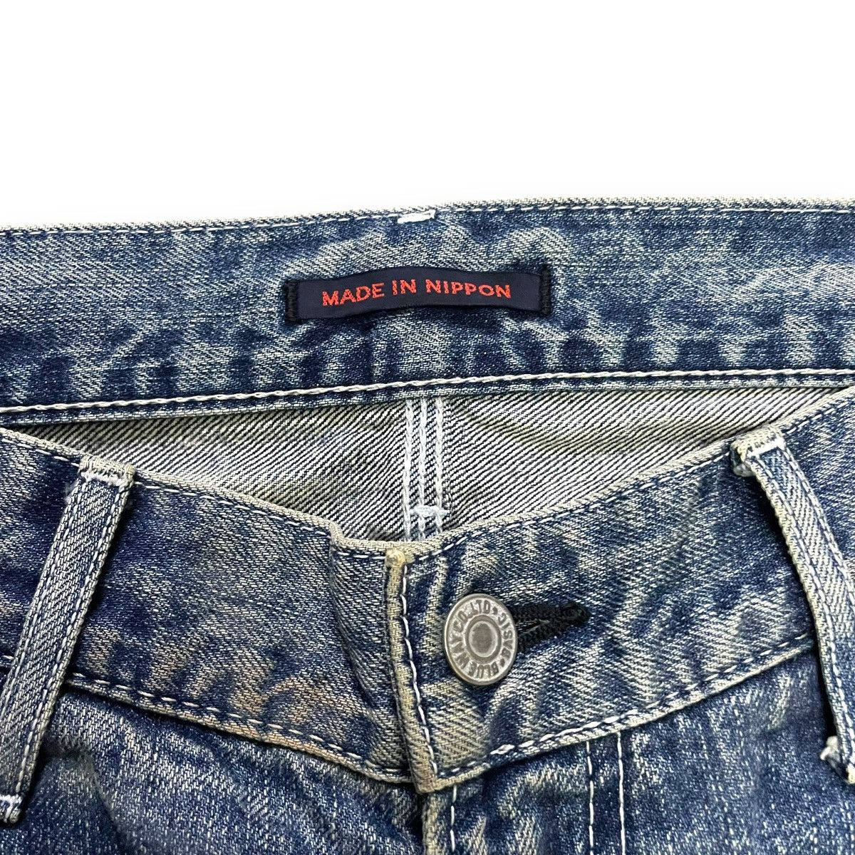 Blue Blue Japan VINTAGE BLUE WAY DISTRESSED DENIM PANTS Size US 32 / EU 48 - 7 Thumbnail