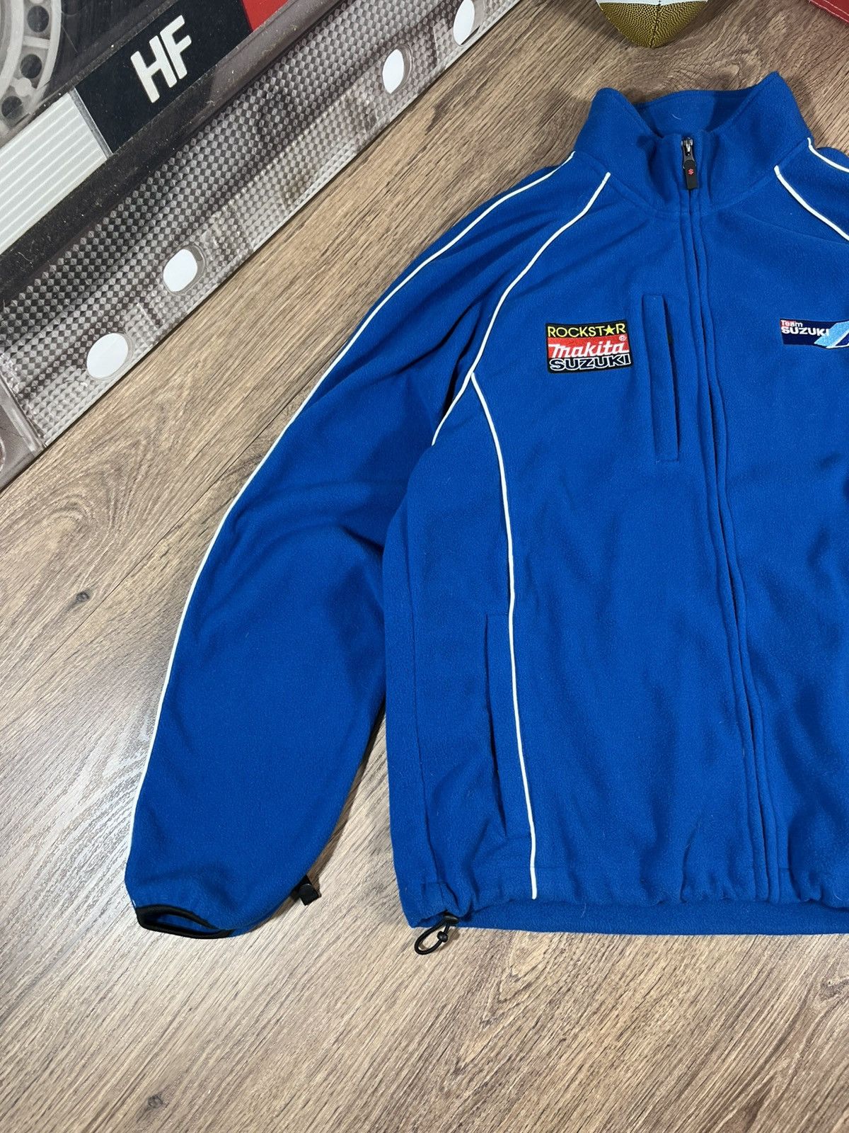 Vintage Vintage Suzuki Racing Fleece Jacket Size US L / EU 52-54 / 3 - 2 Thumbnail