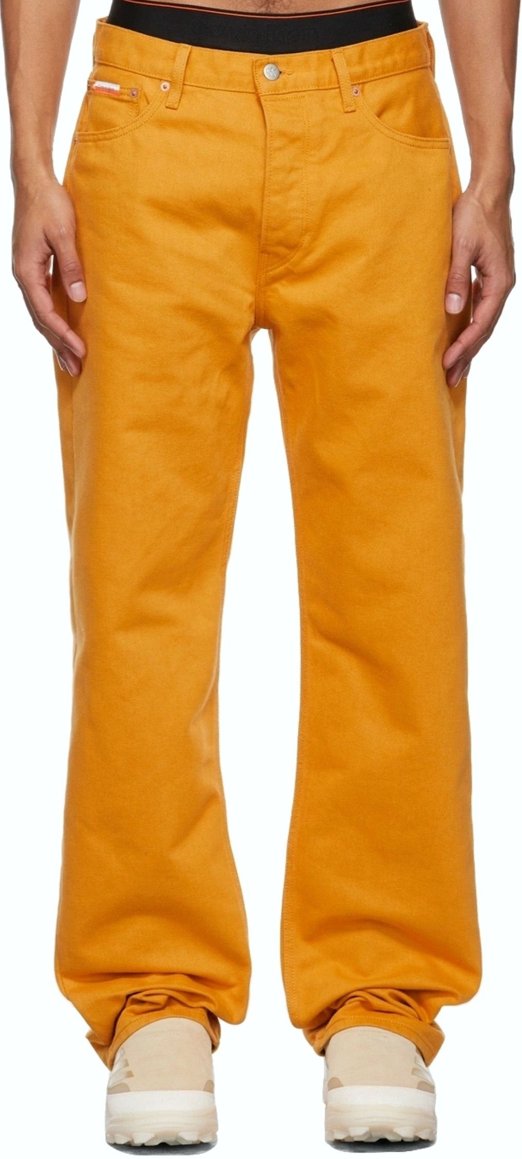 Calvin Klein × Heron Preston Rusty yellow jeans Size US 30 / EU 46 - 16 Thumbnail
