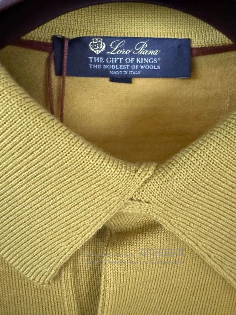 Loro Piana Long Sleeve Knit Polo.
