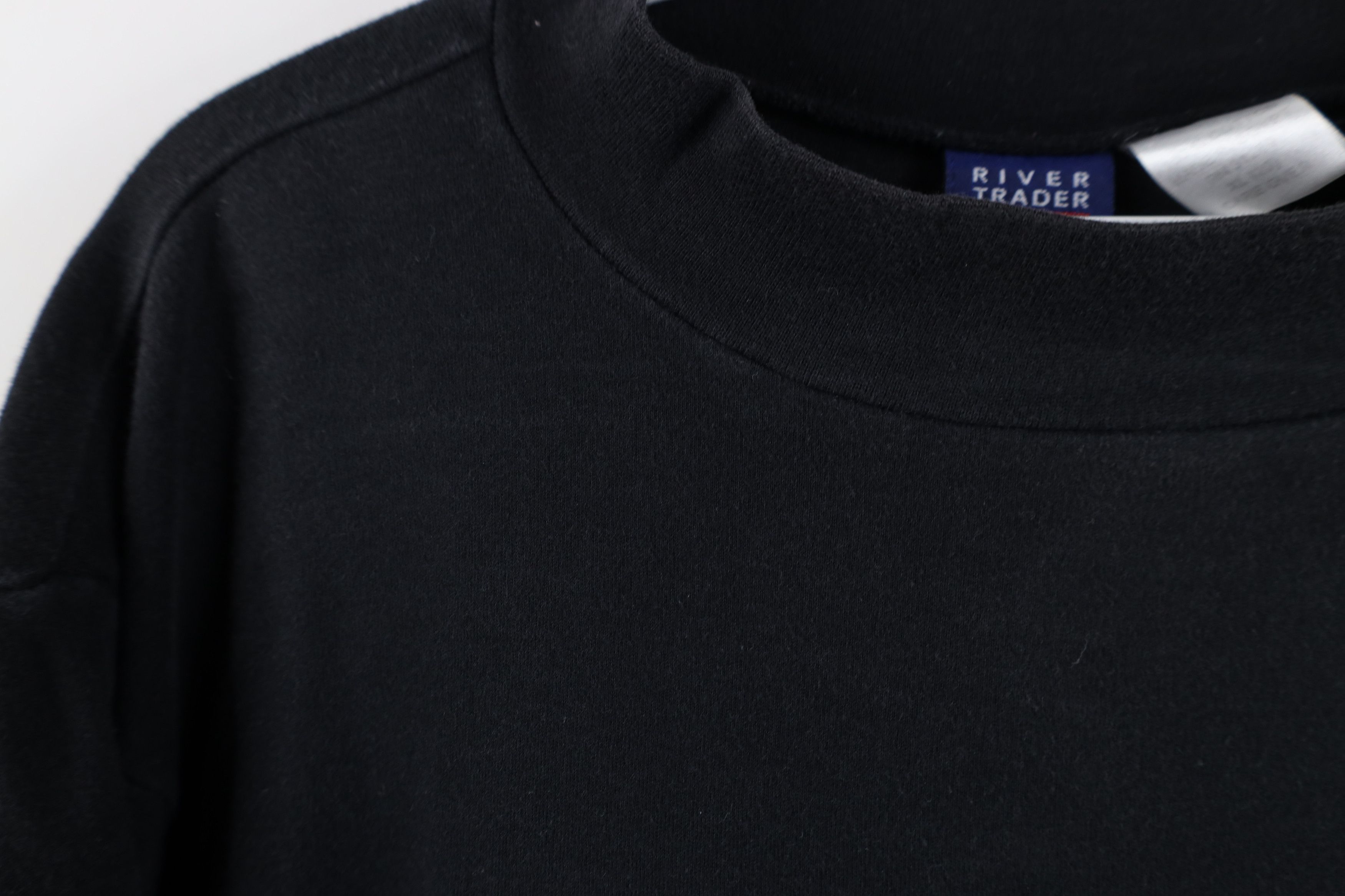 Vintage Vintage 90s Streetwear Cotton Mock Neck Long Sleeve T-Shirt Size XL / US 12-14 / IT 48-50 - 5 Thumbnail