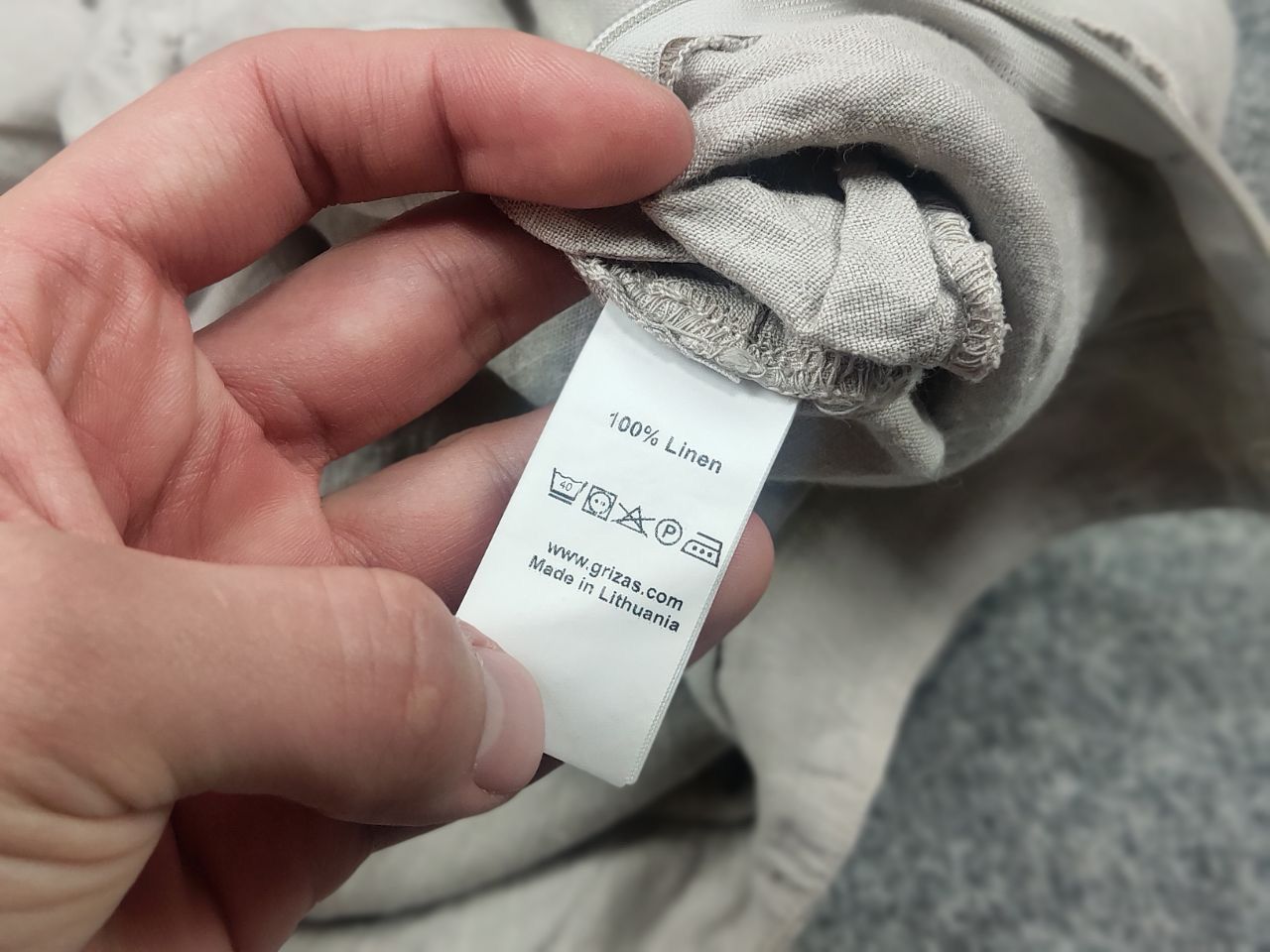 Vintage Grizas Design Minimalist Beige Linen Baggy Ankle Pants Size 32" / US 10 / IT 46 - 13 Thumbnail