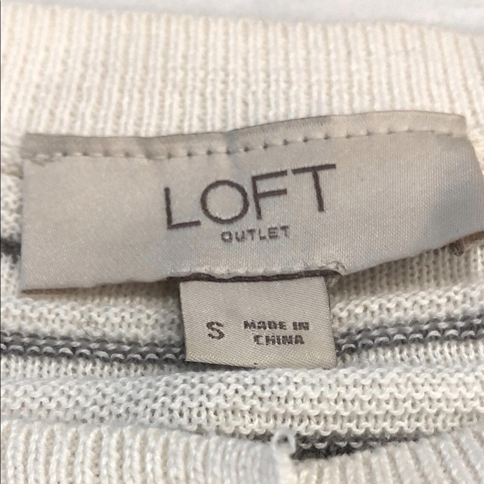 Other LOFT Outlet cardigan sweater floral embroidered cotton SM Size S / US 4 / IT 40 - 5 Thumbnail