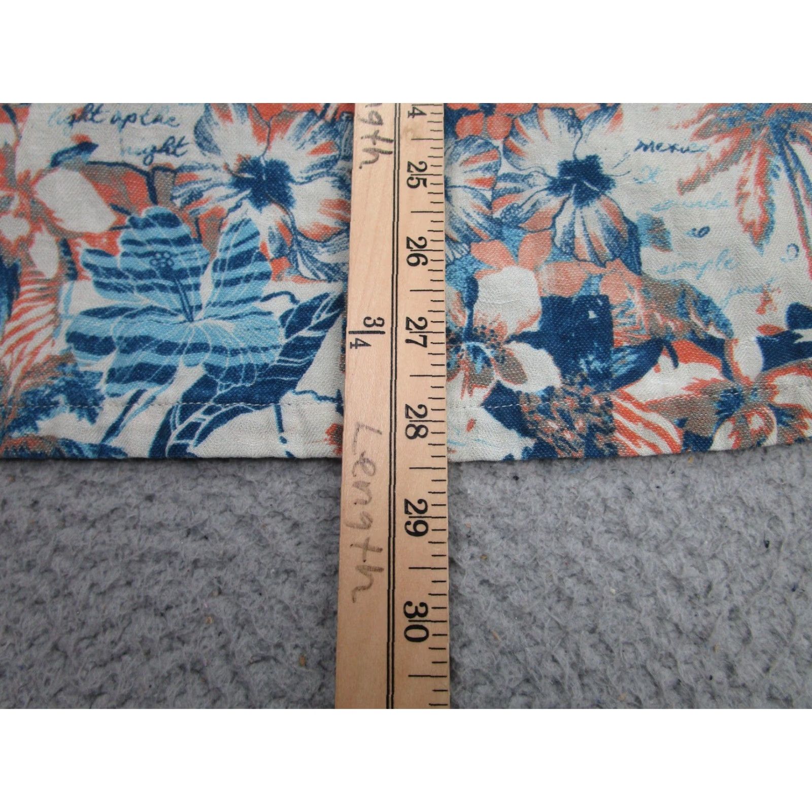 Vintage Margaritaville Shirt Mens Large Blue Orange Silk Linen Hawaiian Floral Camp Size US L / EU 52-54 / 3 - 7 Thumbnail