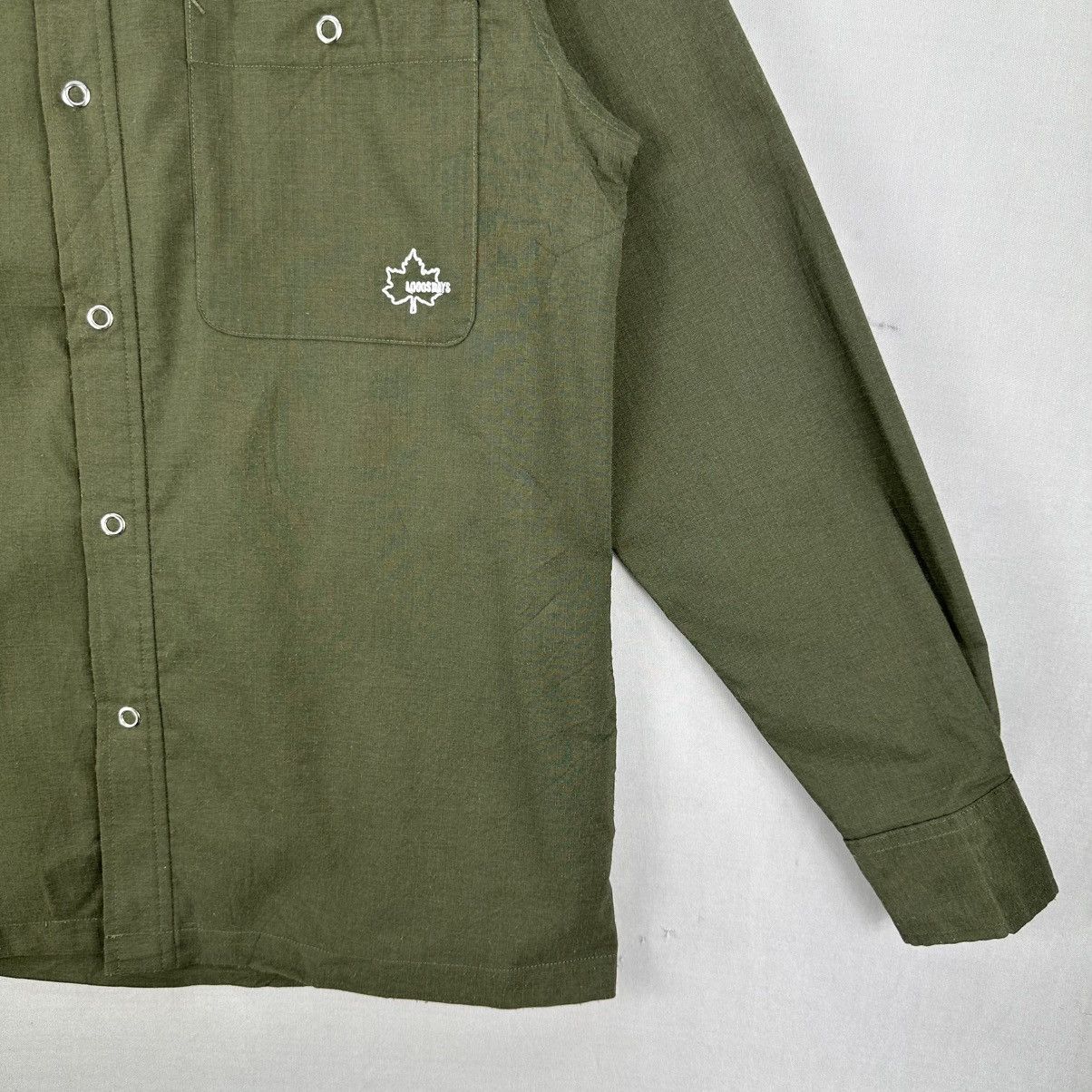 Flannel Logosdays Ripstop Olive Green Flannel Embroidery Logo Pocket Size US S / EU 44-46 / 1 - 3 Thumbnail