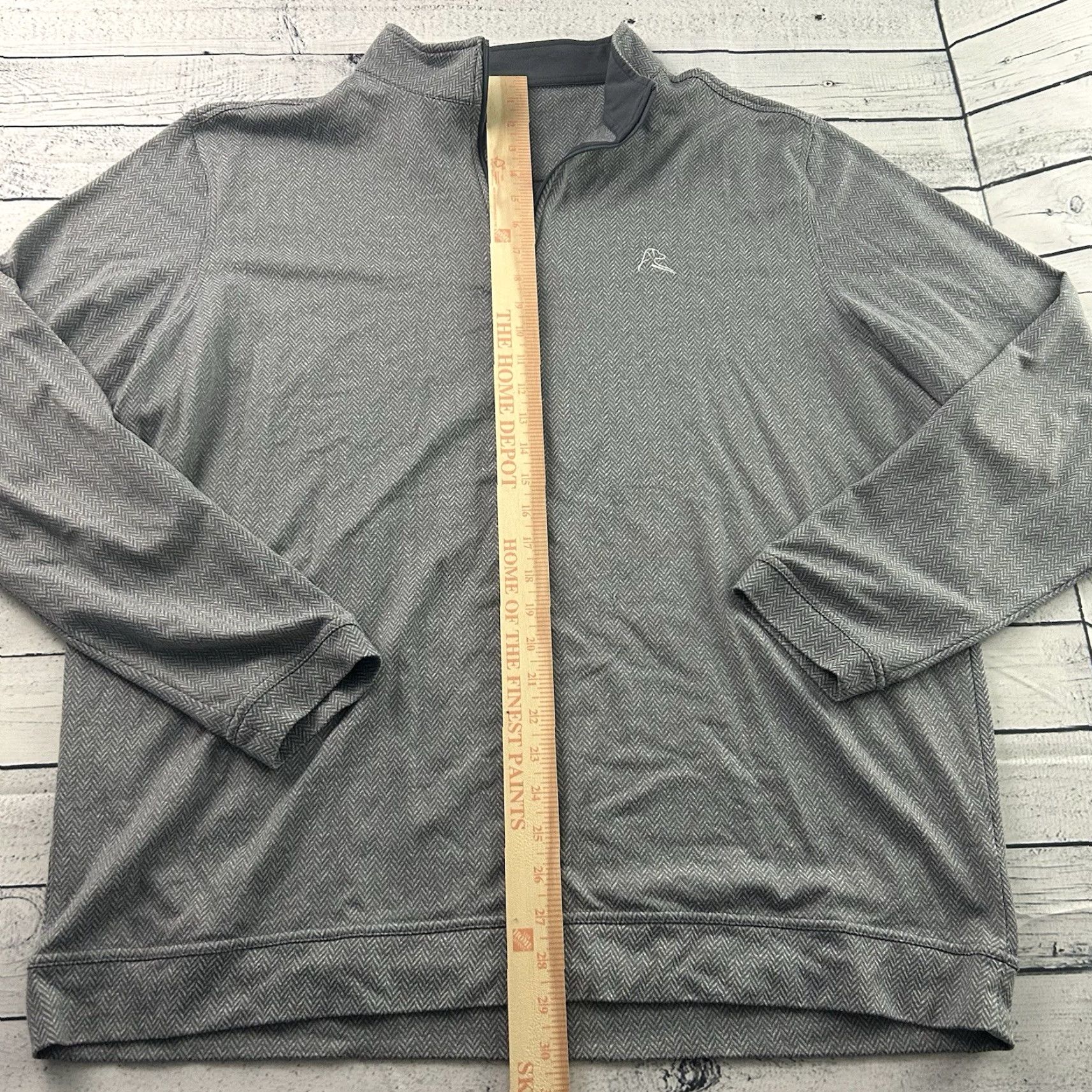 Vintage Rhoback Herringbone Pullover 1/4 Zip Golf Jacket Men’s XXL Gray Shirt Men’s 2XL Gray Golf 1/4 Zip Pullover Jacket Rhoback Size US XXL / EU 58 / 5 - 4 Thumbnail