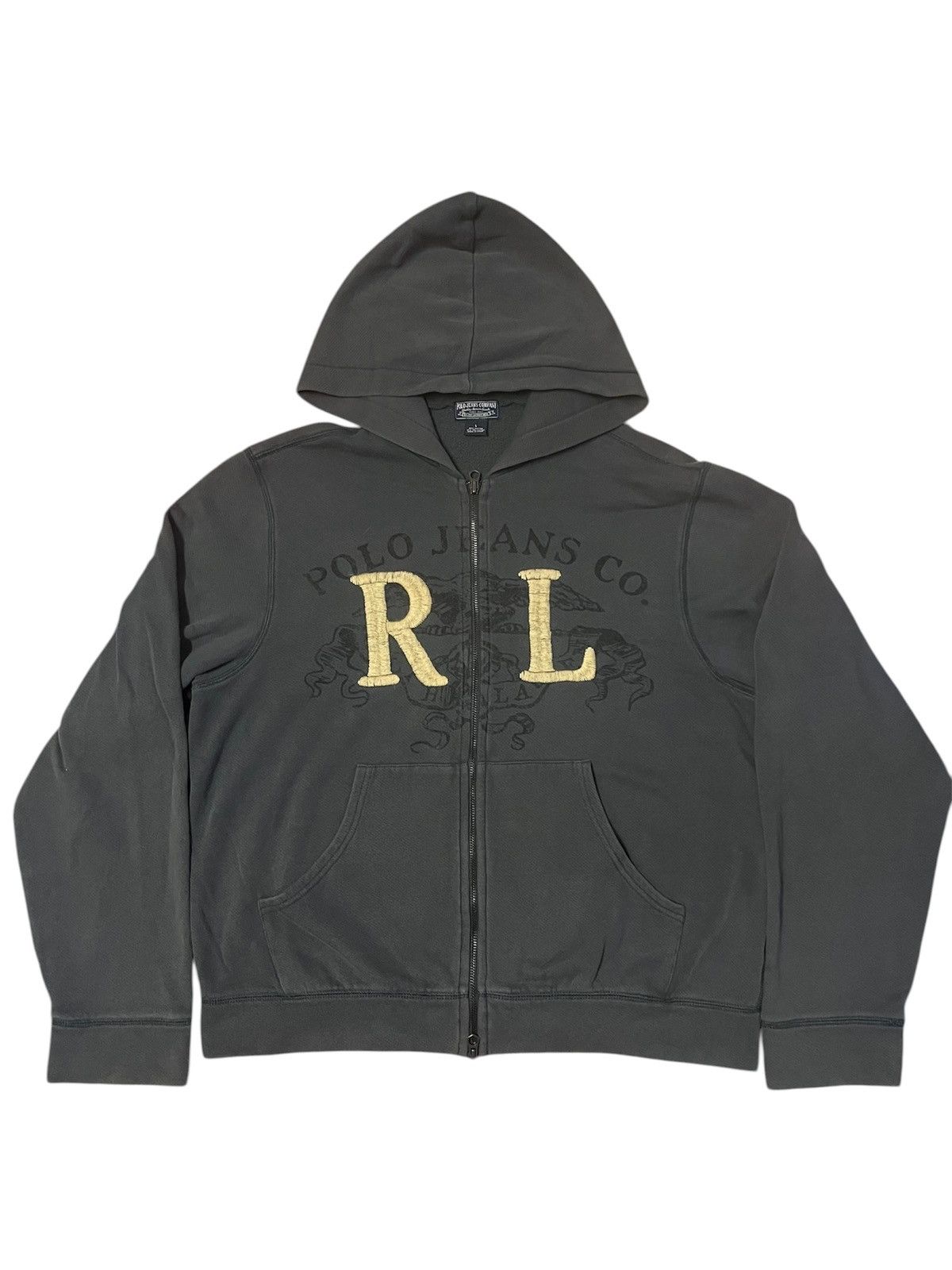 Ralph Lauren Vintage Polo Jeans Company Big Logo Ralph Lauren Hoodie Size US L / EU 52-54 / 3 - 1 Thumbnail