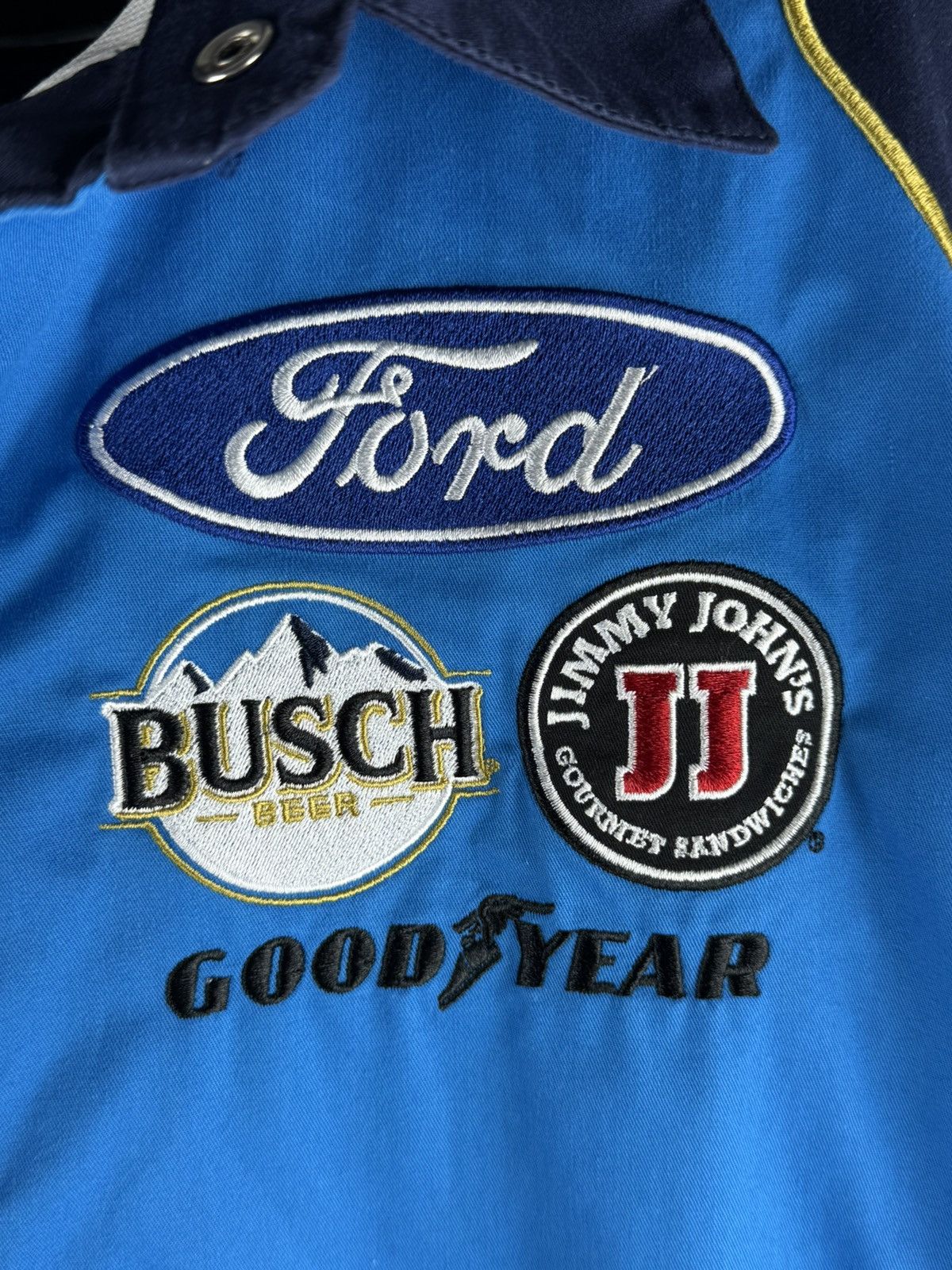 NASCAR NASCAR Kevin Harvick JH Design Navy/Blue Busch Beer Shirt Size US XL / EU 56 / 4 - 2 Thumbnail