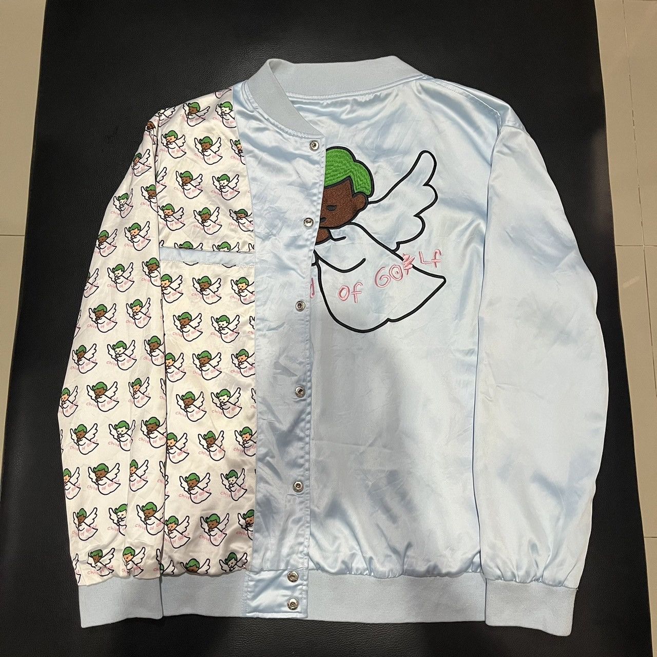 Golf Wang × Golf le Fleur × Tyler The Creator Golf Wang Child of Golf Satin Jacket Size US L / EU 52-54 / 3 - 2 Thumbnail