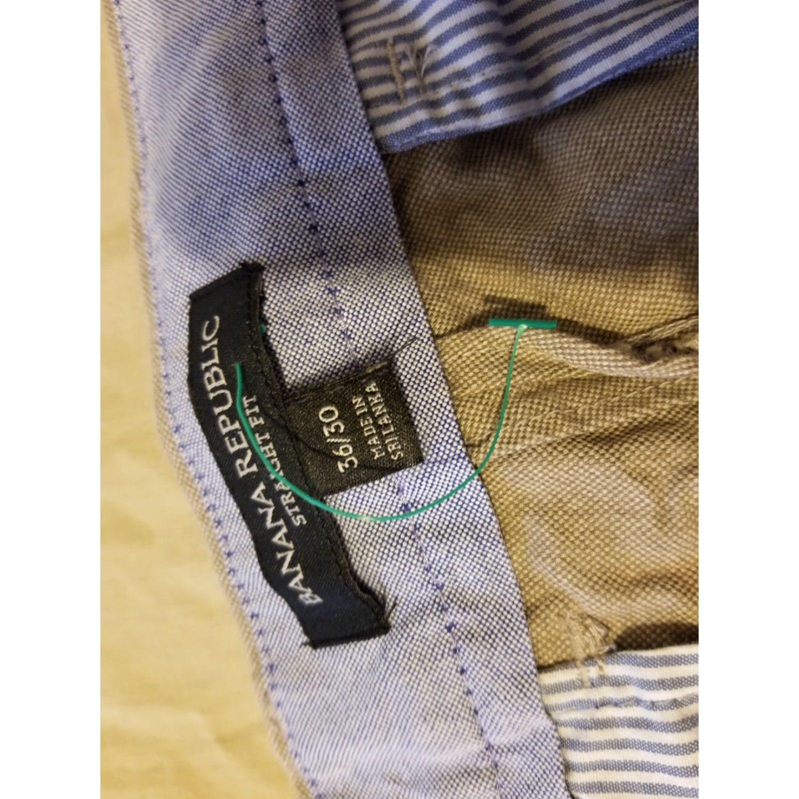 Banana Republic Banana Republic Pants Chino Slim Straight 36x30 Beige Men Regular 36in Cotton Front Flat Front Pockets Dressy Casual Modern Preppy Slacks Trousers Size US 36 / EU 52 - 5 Thumbnail