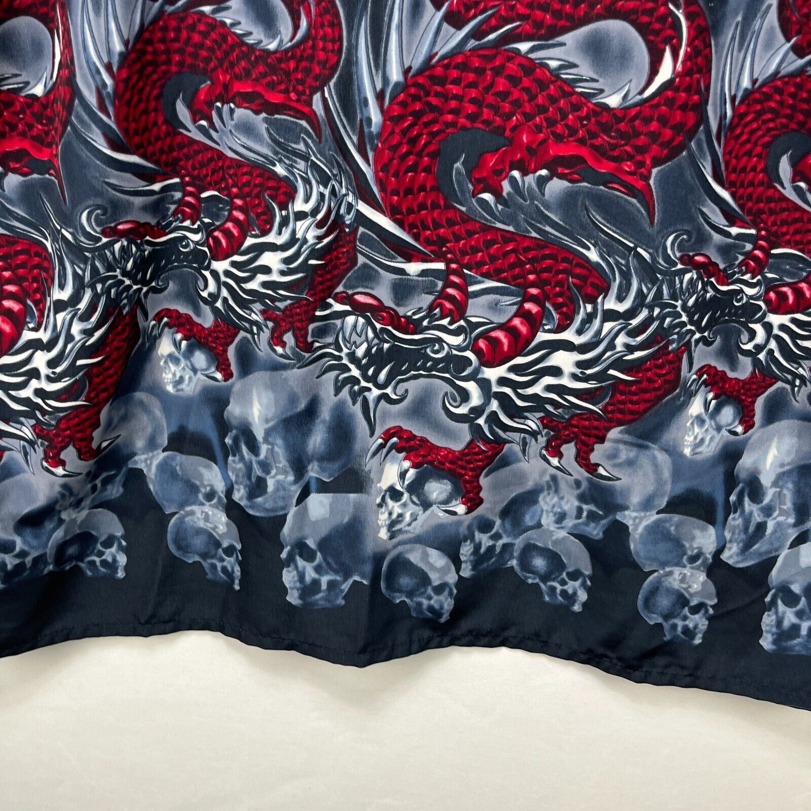 Vintage Vintage Red Dragon Button Up Hawaiian Flames All Print XL Size US XL / EU 56 / 4 - 8 Thumbnail