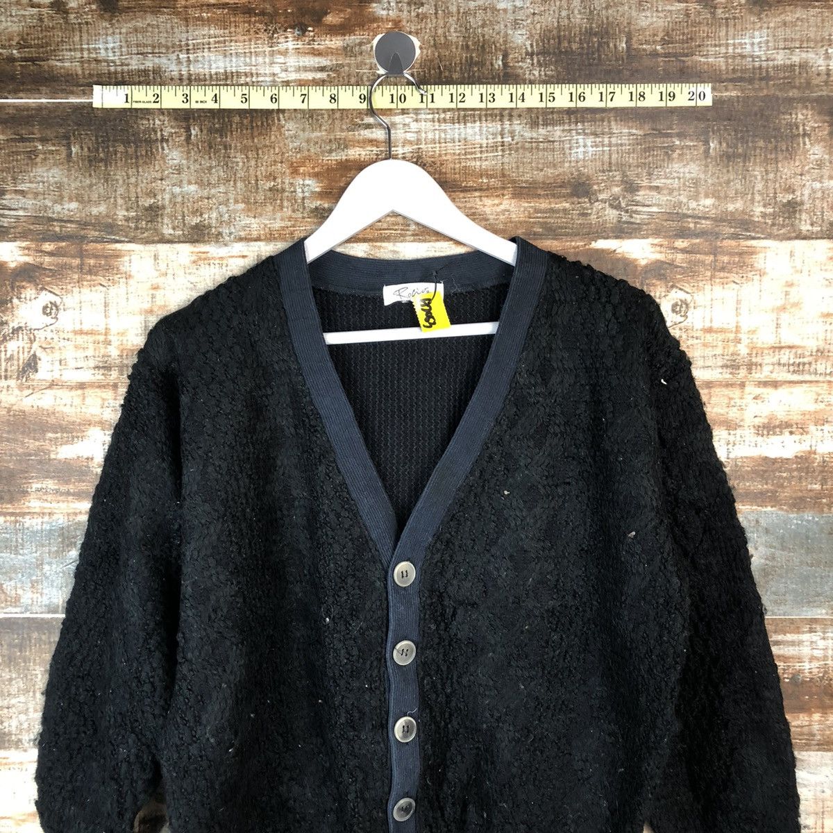 Japanese Brand Rocio Black Cardigan Knitwear vintage #A2052 Size US S / EU 44-46 / 1 - 2 Thumbnail
