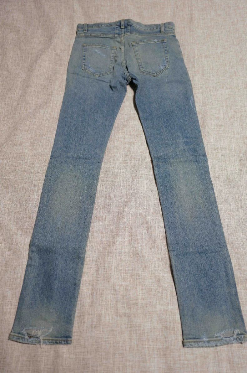 Saint Laurent Paris Saint Laurent Paris Blue D02 washed jeans. Size 29" - 2 Thumbnail