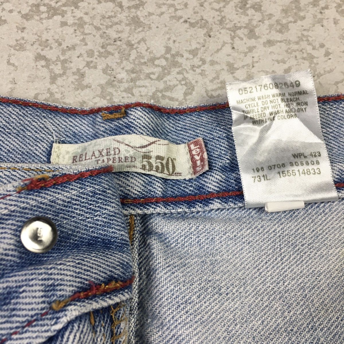 Levi's × Vintage Levis 550 Relaxed Tapered Vintage Y2K Jeans Size US 34 / EU 50 - 9 Thumbnail