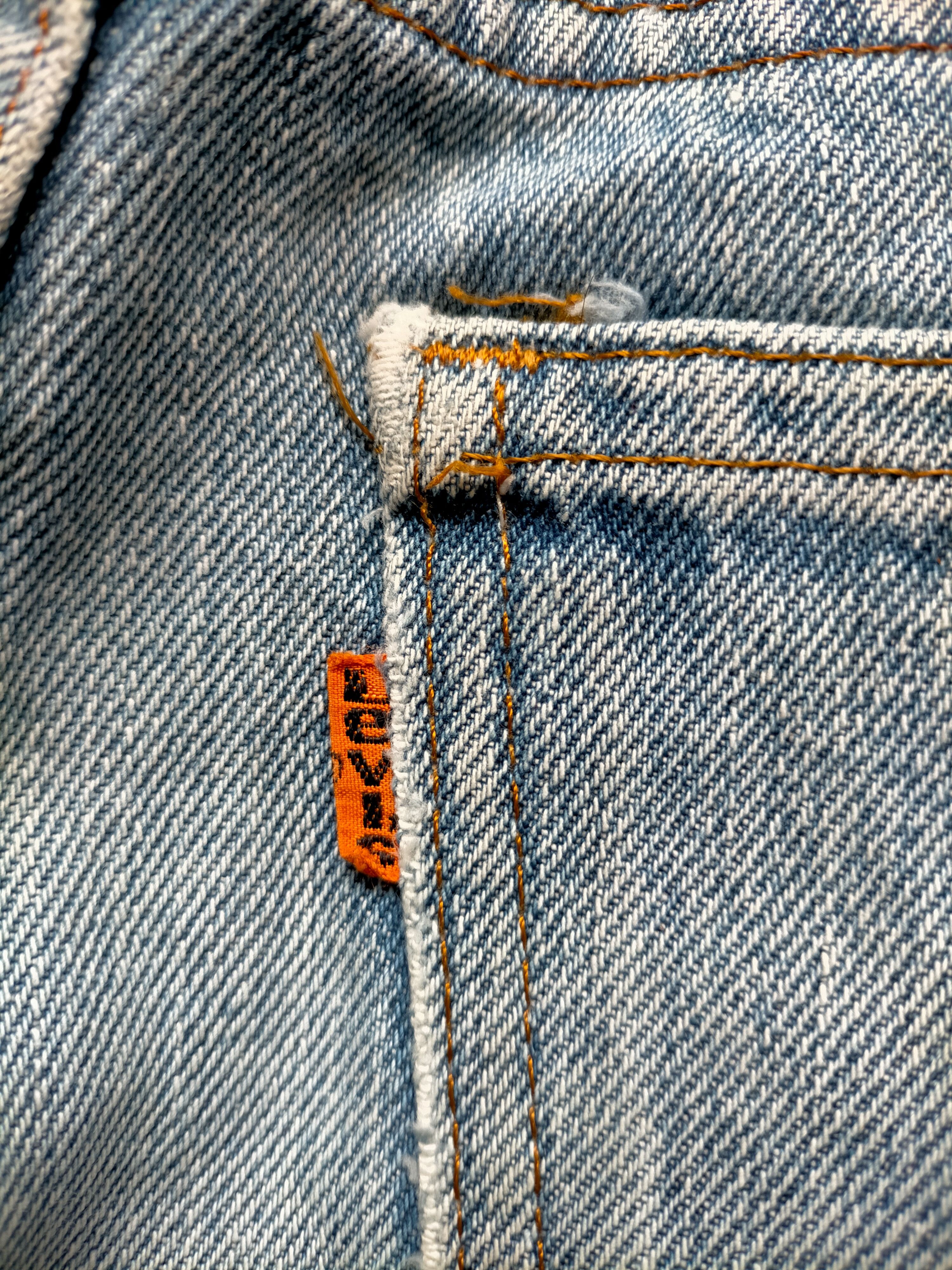 Levi's Vintage 80s Levis 505 distress denim Jeans Size US 31 - 16 Thumbnail