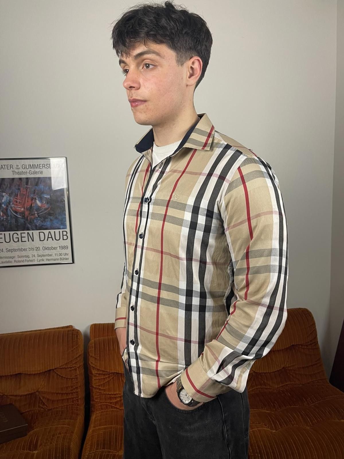 Burberry Burberry - Classic Check Long Sleeve Shirt Medium Size US M / EU 48-50 / 2 - 6 Thumbnail