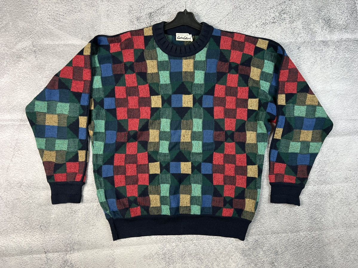Carlo Colucci × Vintage Vintage Carlo Colucci multicolour knit sweater Size US M / EU 48-50 / 2 - 2 Thumbnail