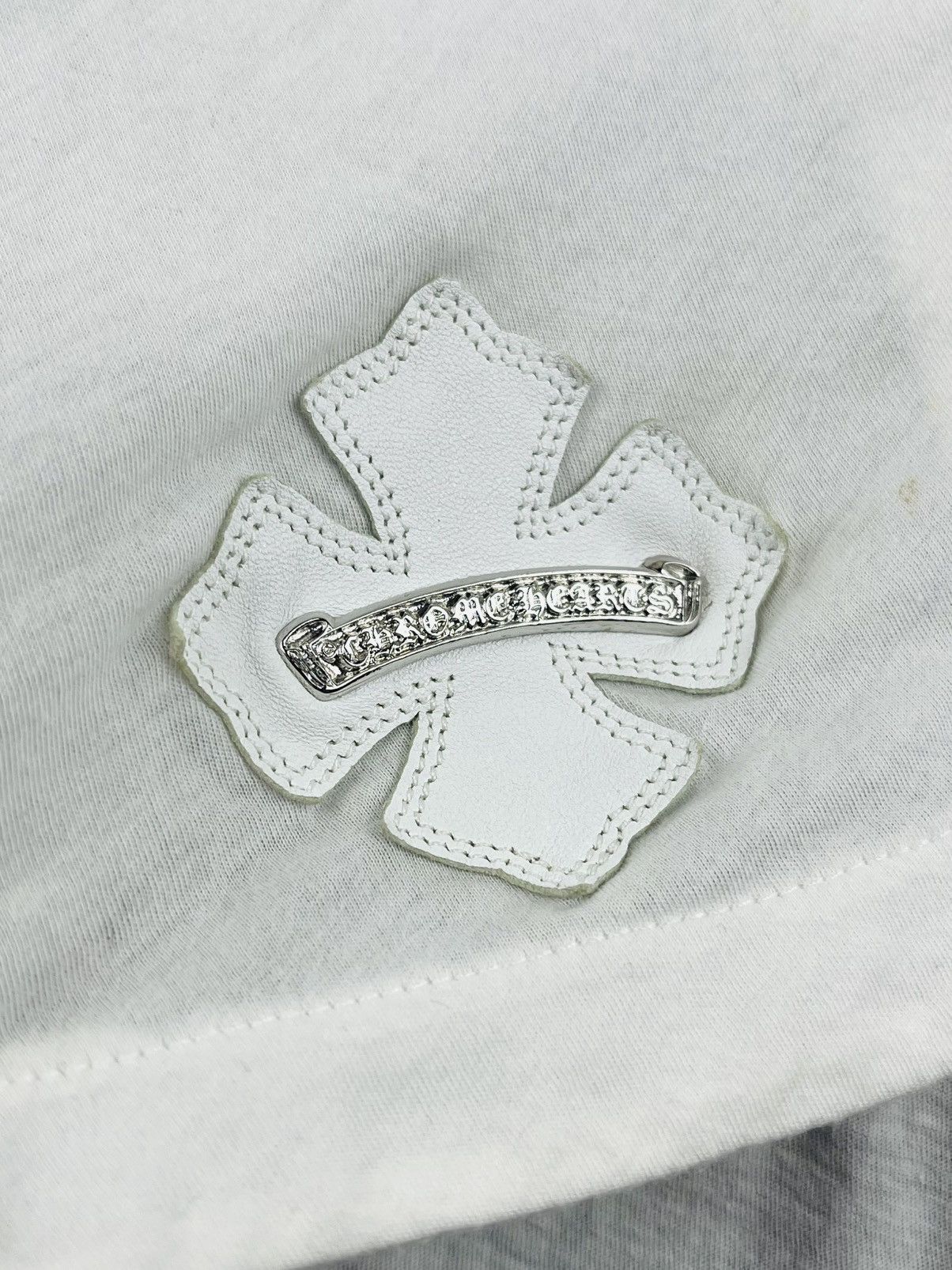 Chrome Hearts Chrome Hearts Silver Leather Plus Patch Womens Tshirt Dress Size M / US 6-8 / IT 42-44 - 5 Thumbnail