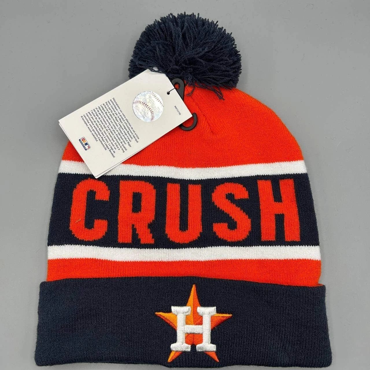 Nike Houston Astros x Nike Hat Men Cuffed Beanie Pom Pom Cap New Size ONE SIZE - 1 Thumbnail
